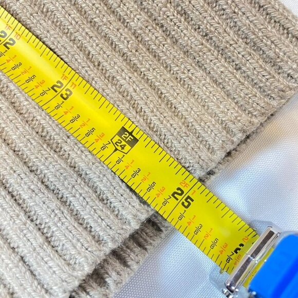 Gap Womens Beige Wool Blend Cowl Neck Sweater Size S With 1/4 Zip Collar - Picture 8 of 8